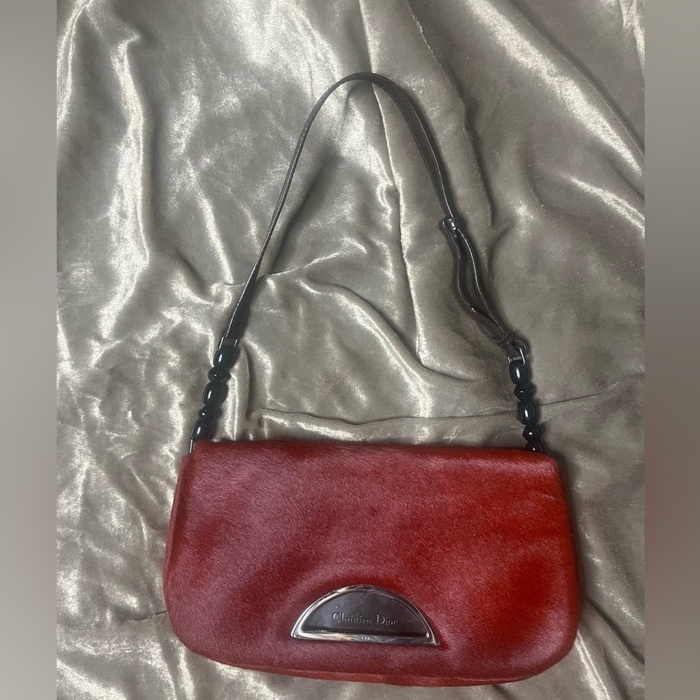 SOLD CHRISTIAN DIOR Vintage Ponyhair Malice Shoulder Bag
